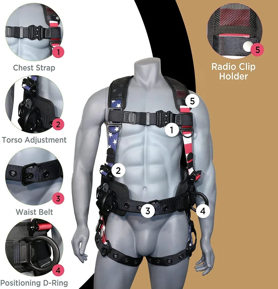 Full Body Seat Belt Rapid Descent Construction Seat Belt Mountaineering Equipment 155-180 Cm
