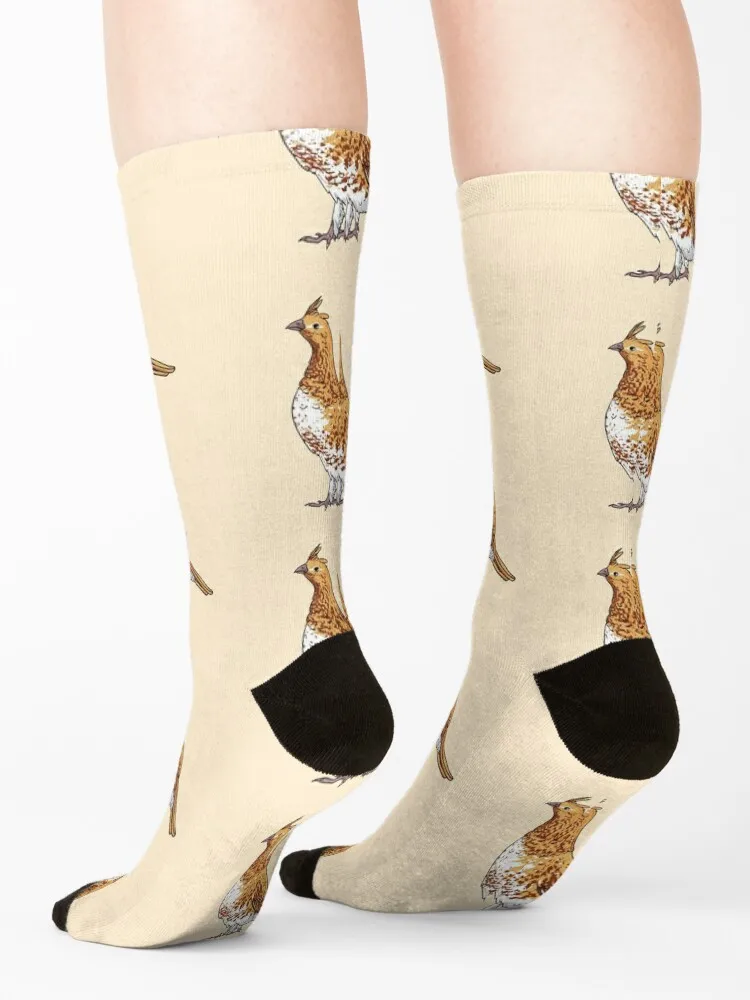 Ruffed Grouse State Bird of Pennsylvania Socks winter gifts Stockings Wholesale Non-slip Women's Socks Men's
