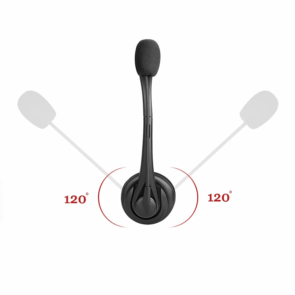 سماعة رأس بتصميم فوق الأذن، سماعة رأس لاسلكية بخاصية إلغاء الضوضاء، عصابة رأس قابلة للتعديل، اتصال في اتجاهين، خفيفة الوزن