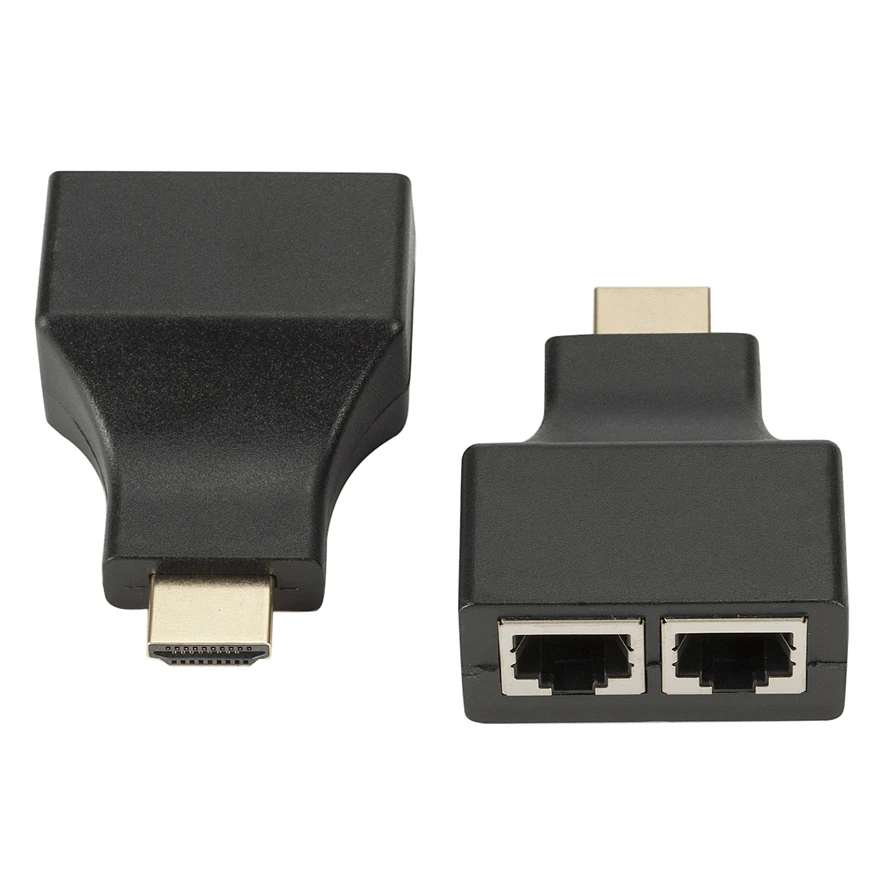 1 пара 1080P HDMI двойной RJ45 CAT5E CAT6 UTP LAN Ethernet HDMI удлинитель Ретранслятор адаптер удлинитель до 30 м для HDTV HDPC для ПК