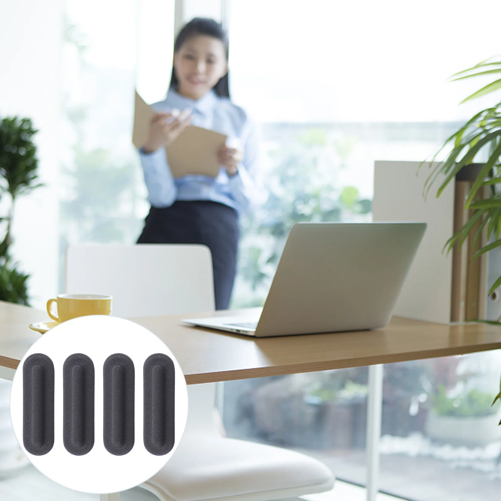 

Non-Slip Computer Rubber Feet 4Pcs Durable Laptop Bottom Pads Cushion for Home Office Protection