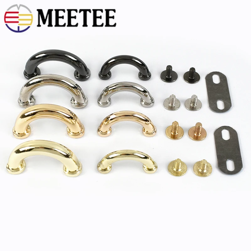 10/20/30Pcs 14/17mm Metal Bag Arch Bridge D Ring Buckle Strap Hook DIY Handbag Hardware Belt Leather Repair Accessories BD302