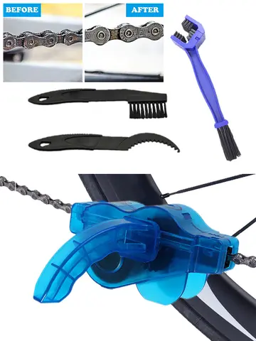 Bicycle Chain Cleaner Cycling Cleaning Kit Bike Wash Tool Set Bike Protection Oil Portable Outdoor Mountain Bicycle Repair Tools