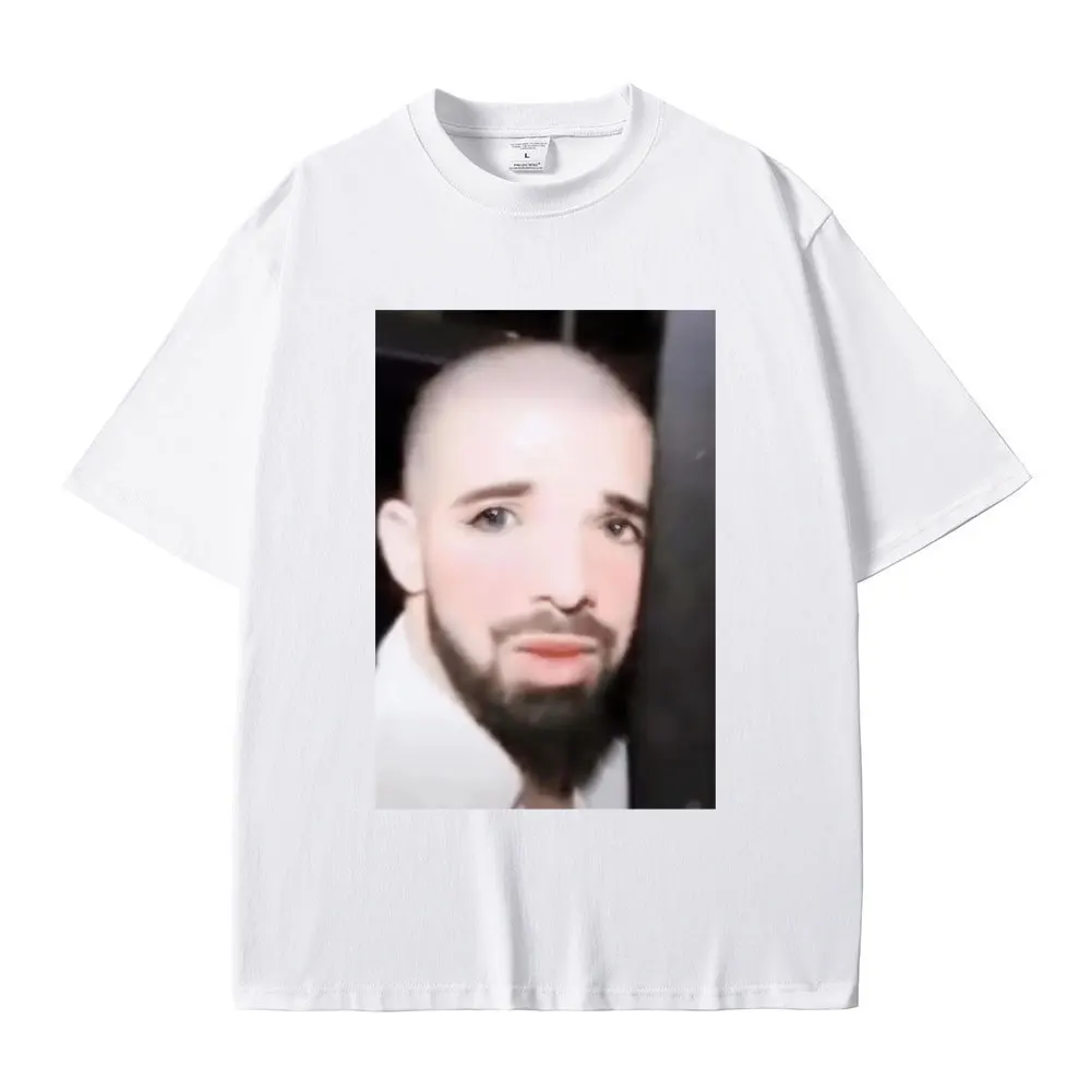 Funny Kawaii Cute Anime Drake Meme T-shirt Men Women Casual Soft Pure Cotton T Shirts Male Fashion Hip Hop Oversized Tshirt Tops