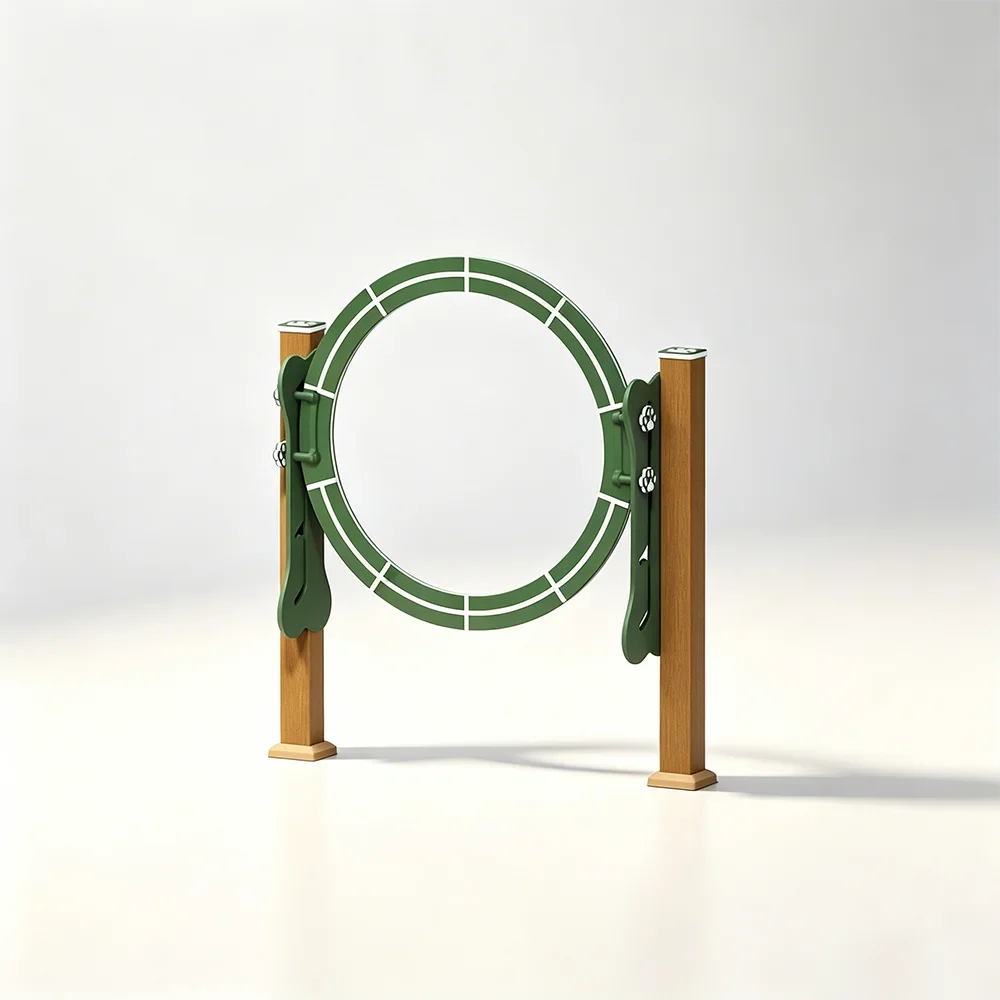 a forDog Adjustable Circular  Jump Ring, Puppy Obstacle Course Jump Starter Kit  for Backyard, Indoor, Outdoor