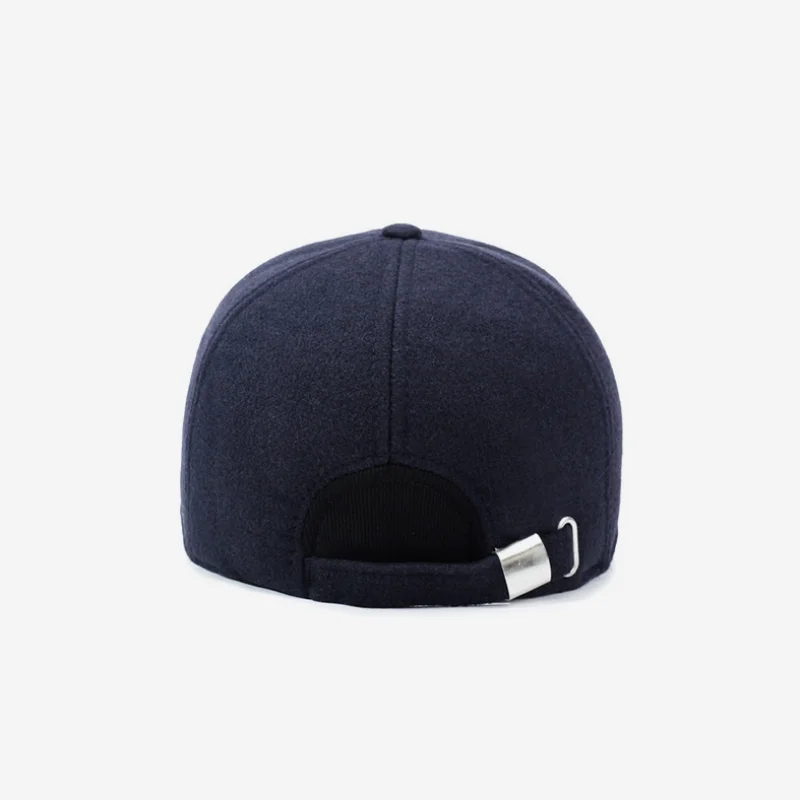 Men Winter Warm Ear-Flap Baseball Cap Hand Washable Adjustable Casual Thermal Thickened Dad Cap Outdoor Fishing Jogging