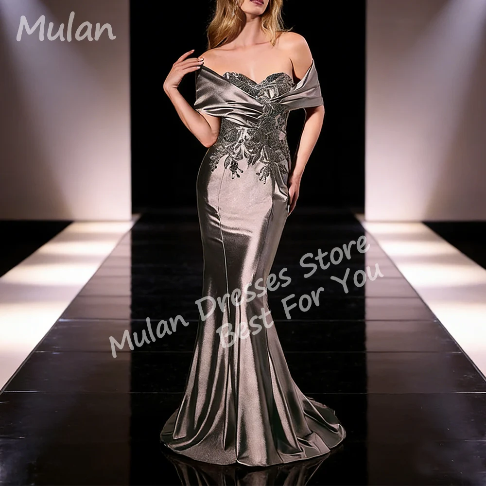 Aangepaste elegante lange zeemeermin avondjurken voor dames sweep trein vloerlengte feest prom speciale evenementen galajurken 2026