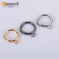 100 pz 16mm/19mm metallo O Ring chiusure a molla con ganci portachiavi clip per borsa connettore per portachiavi fai da te accessori per la creazione di gioielli