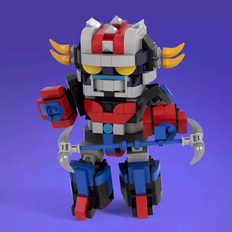 SD Grendizer Robot UFO Mecha Building Blocks Small Particles DIY Assemble Bricks Educational Toys Ornaments Gifts for Children