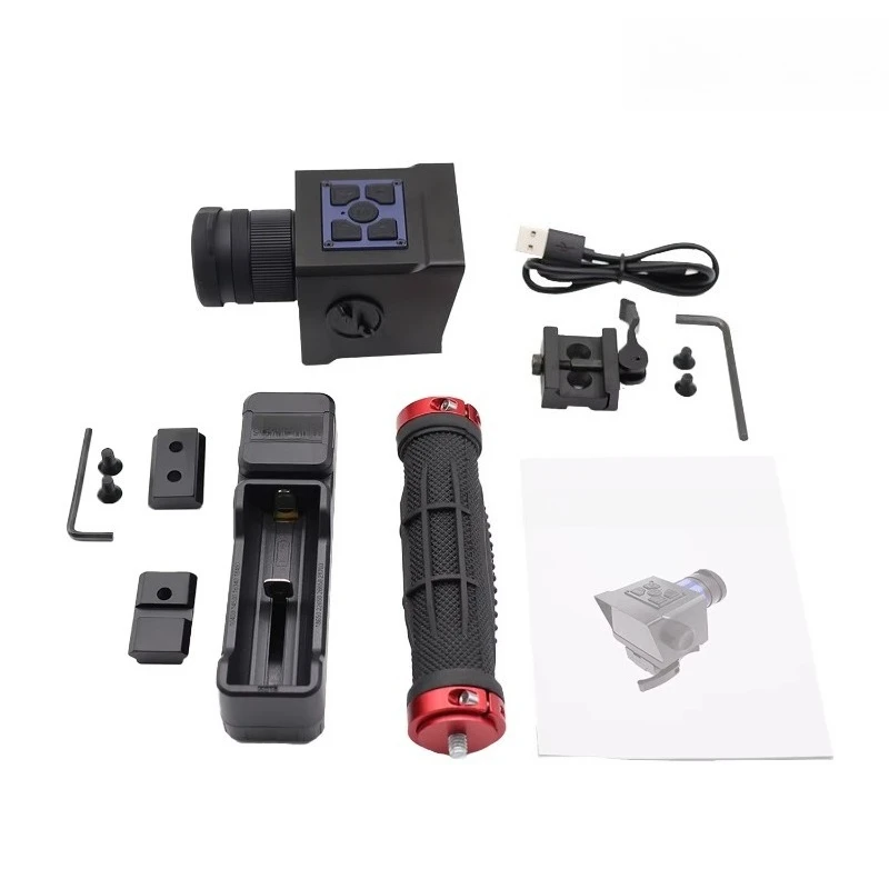 384x288 Thermal Imaging Scope 1600m Detection Range FL35mm 8X Magnification 600m Ranging Tactical Hunting Scope