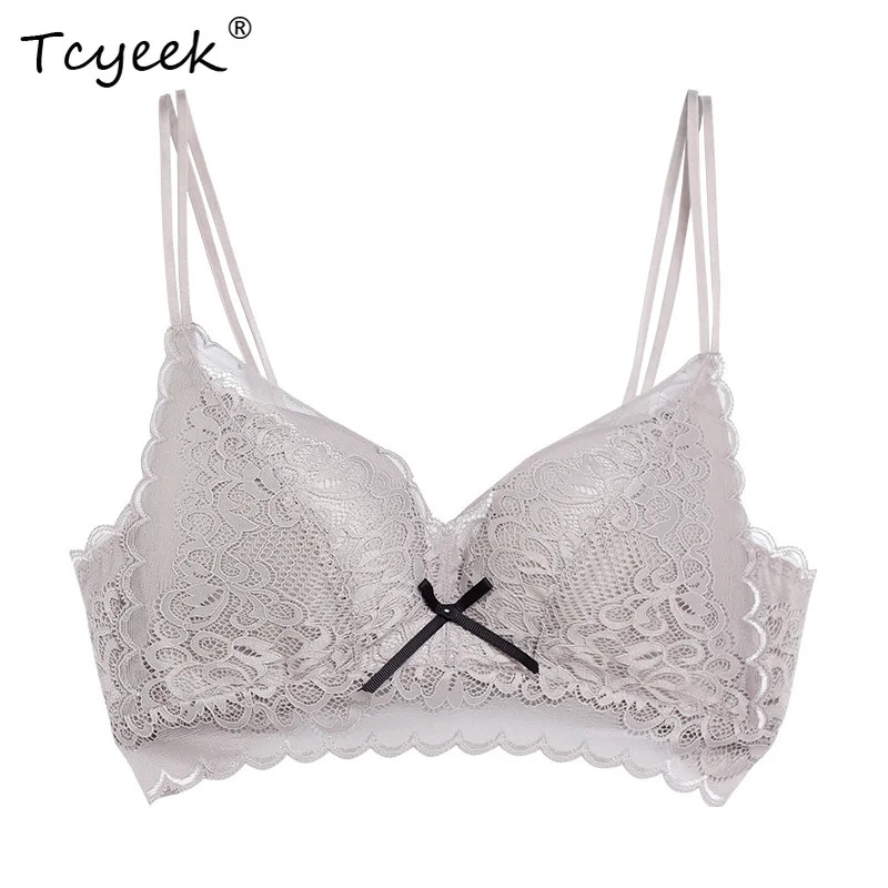 

Tcyeek, элегантные бюстгальтеры из 100% натурального шелка, женское кружево без косточек, нижнее белье с французским милым тонким бантом, лето 2024, осень P48731QC