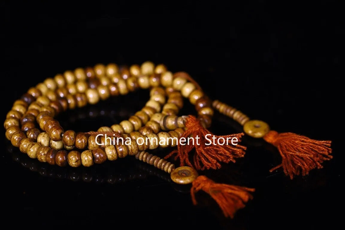 old Tibet Scripture yak exorcism Buddha bead Prayer beads Pendant
