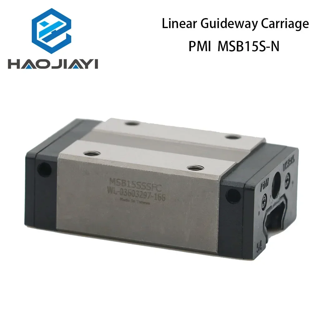 HAOJIAYI Taiwan PMI Linear Guideway Carriage Block MSB15S-N for CO2 Laser Engraving Cutting Machine