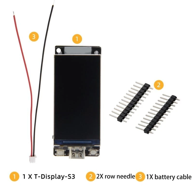 

T-Display-S3 ST7789 LCD WIFI Module with ESP32-S3R8 Dual-core LX7 Microprofessor