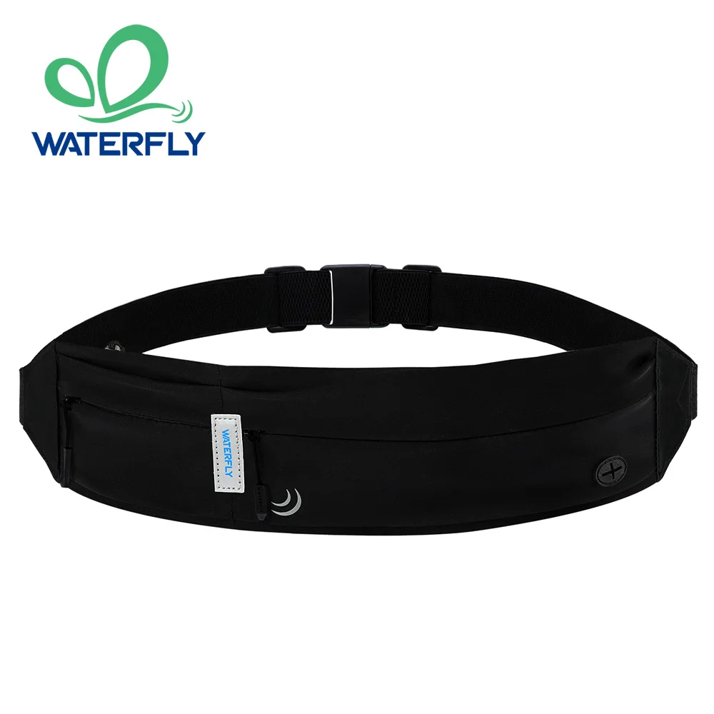 WATERFLY Torba na pasek Saszetka do biegania Saszetka biodrowa Sport Trening Ćwiczenia Fitness Pas do biegania Dla mężczyzn Kobiety Jogger Wąski pas