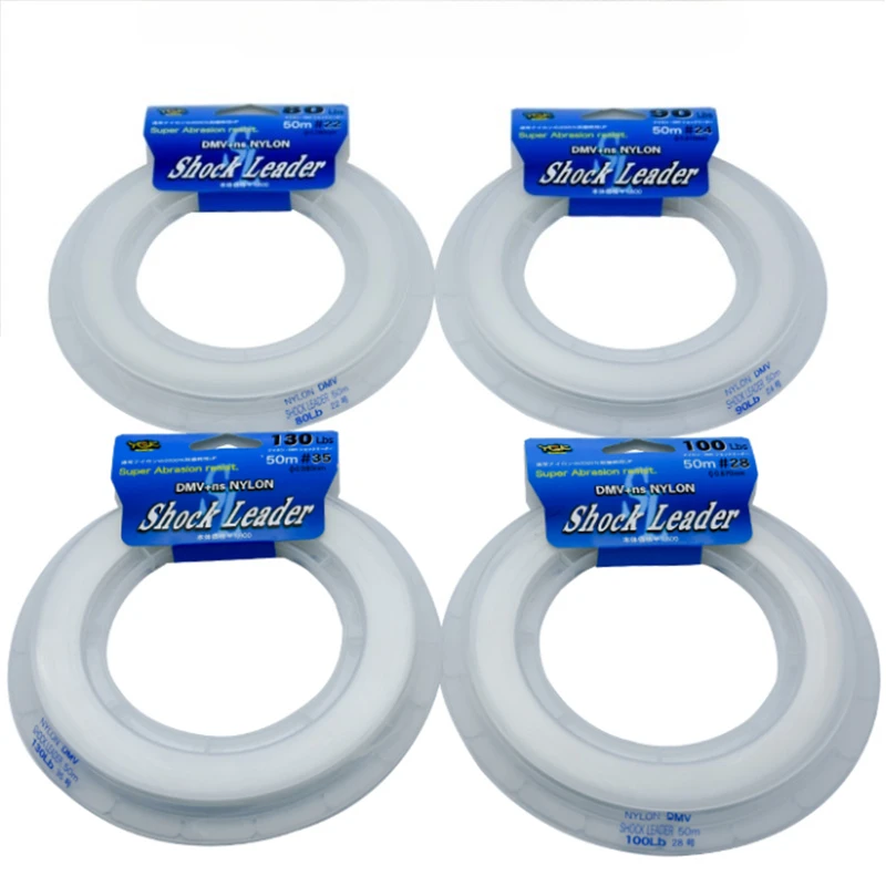 

100% New Japan Original Saltwater Jigging/Popping Leader #7---#60 High Stength 50M Nylon Fishing Line for Deep Sea Tuna