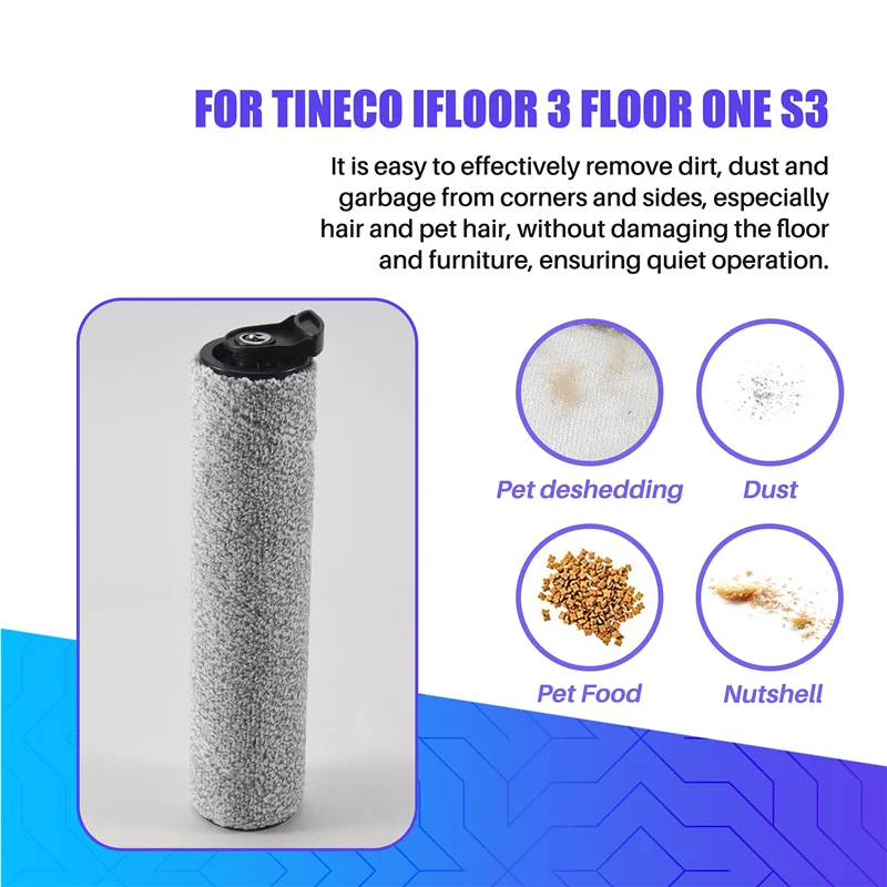 ABRG-فرشاة دوارة ناعمة لـ TINECO Ifloor 3 Floor One S3 اللاسلكي الرطب الجاف الطابق غسالة يده مكنسة كهربائية الملحقات
