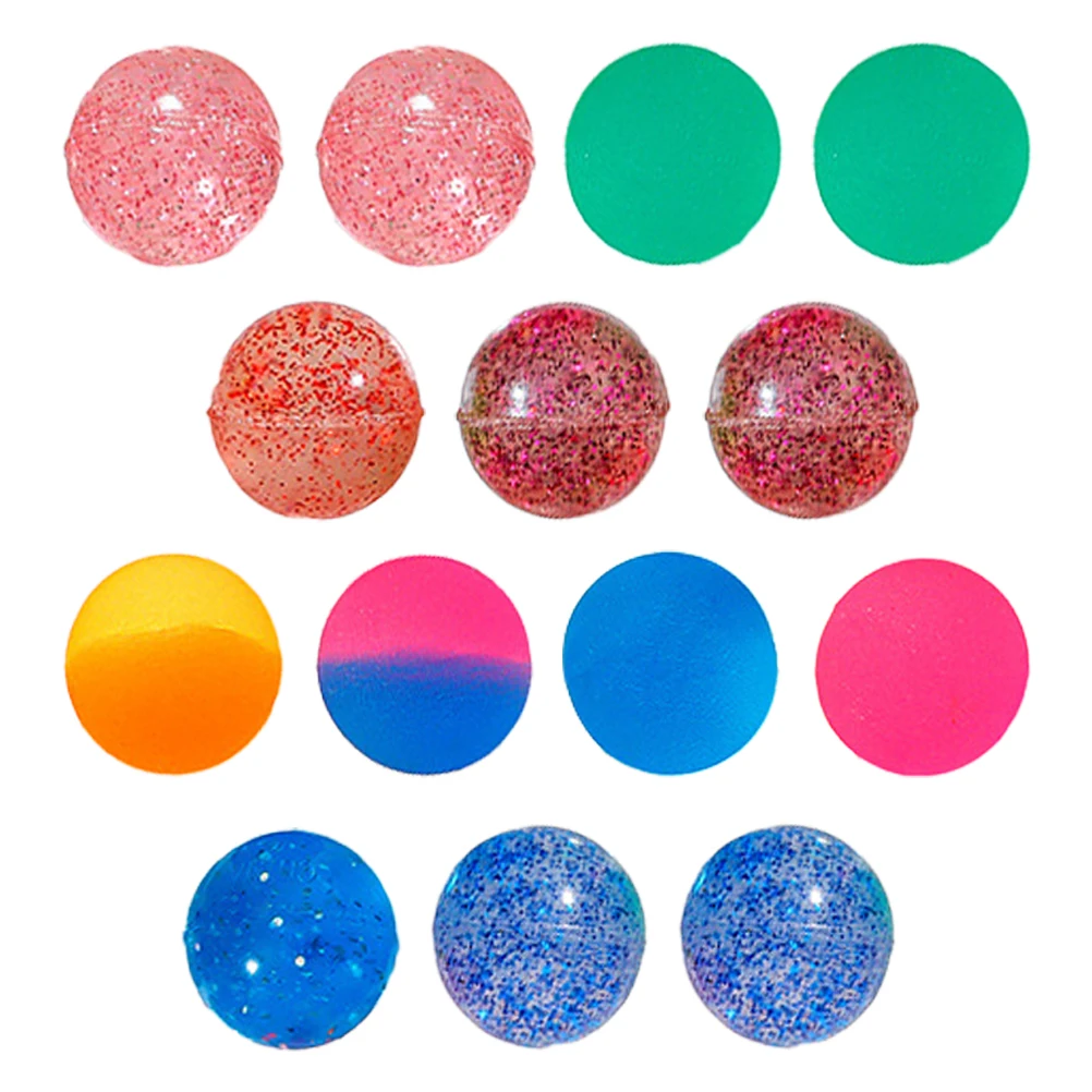 

25 Pcs Children's Bouncing Ball Bouncy Balls Party Favors for Kids Glowing Toys Bulk Flight Colorful