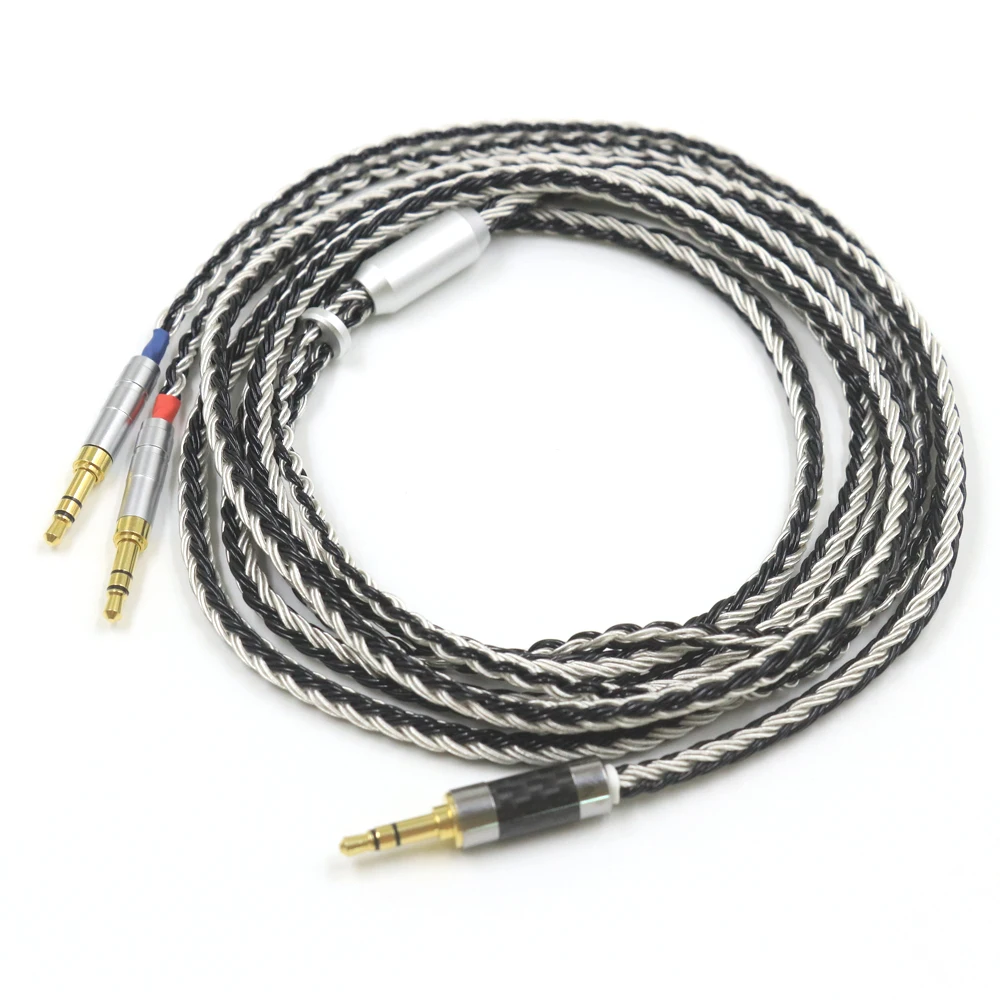 

16 Core Sony MDR-Z7 Z1R Z7M2 Headphone Cable D7100 D7200 D600 4pin XLR 4.4 3.5 Single Crystal Silver-Plated Upgrade Cables