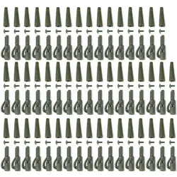 Safety Carp Rig 50pcs Tail Rubbers Fishing Tackle Fishing Terminal Lead Clips
