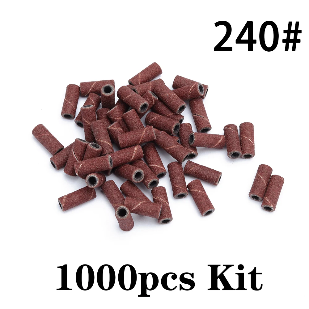 1000 pçs 3mm mini zebra lixa de unhas bandas máquina elétrica broca prego uv gel acrílico polonês removedor para unhas acessório ferramenta