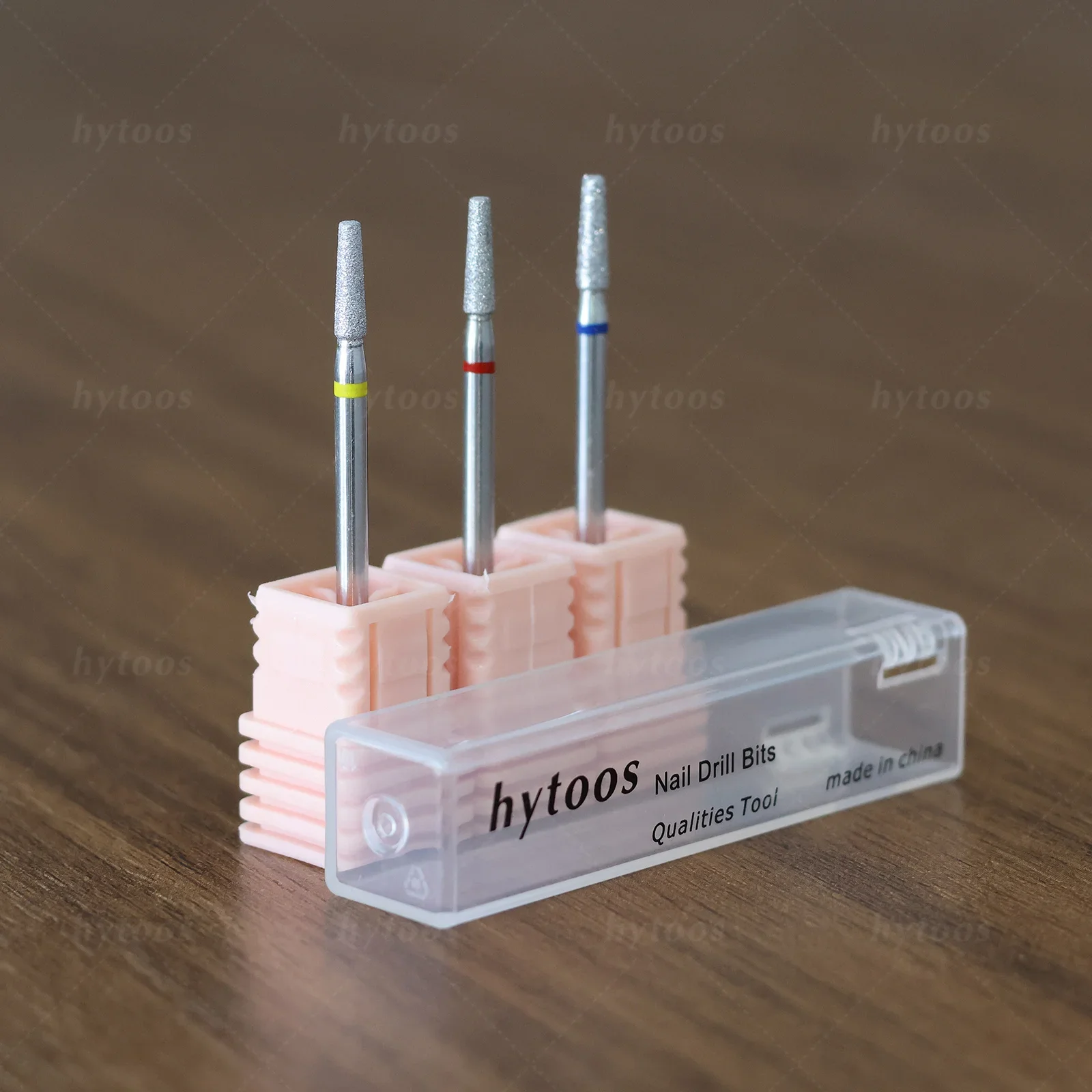 

HYTOOS Chrome Diamond Nail Drill Bits 2mm Tapered Pro Russian Cuticle Clean Bit for Nail Drill Dead Skin Cleaner Nails Prep Tool