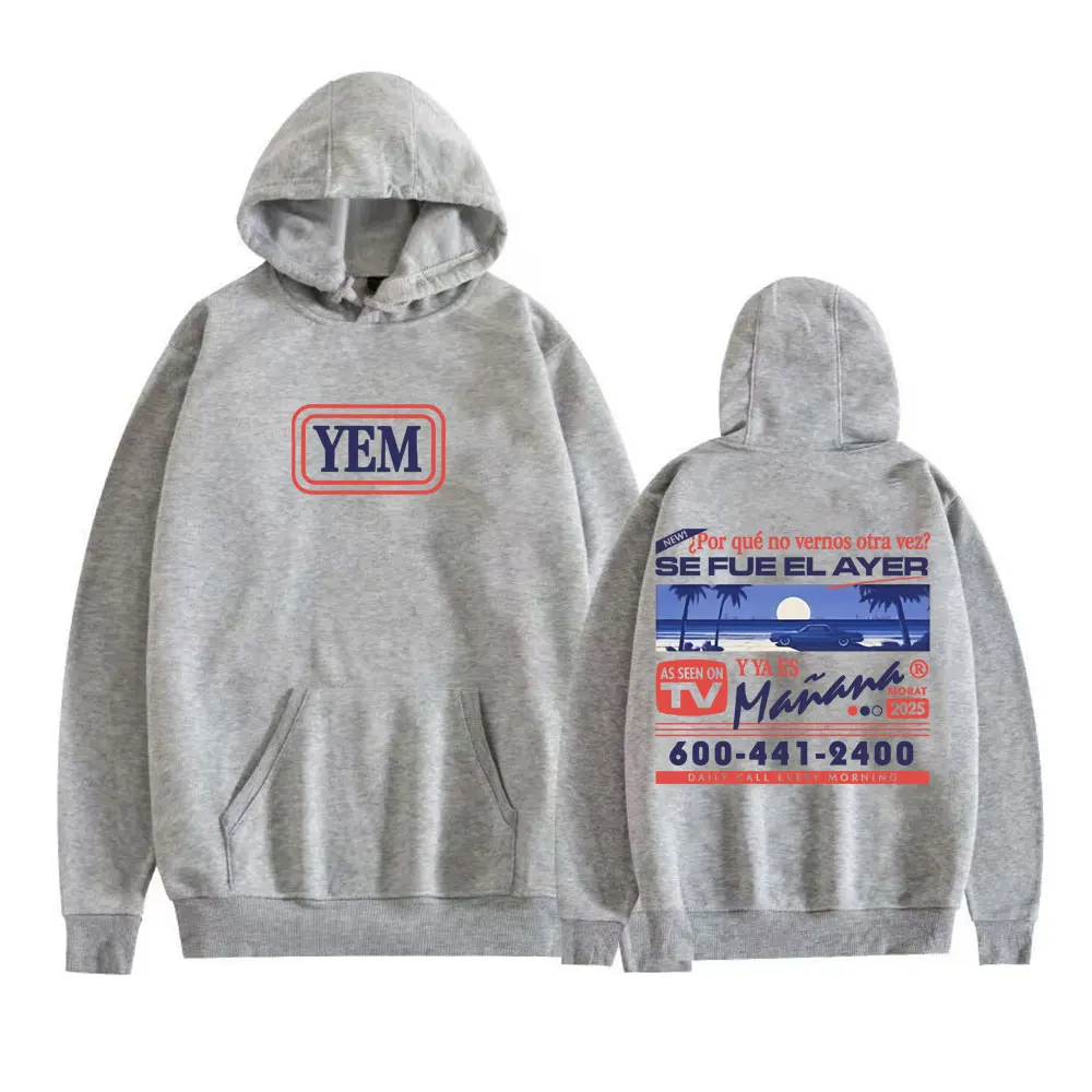 الفرقة Morat Asuntos Pendientes ألبوم Yem شعار هوديس الرجال شارع العليا الهيب هوب الشرير البلوز عالية الجودة عادية الصوف مقنعين