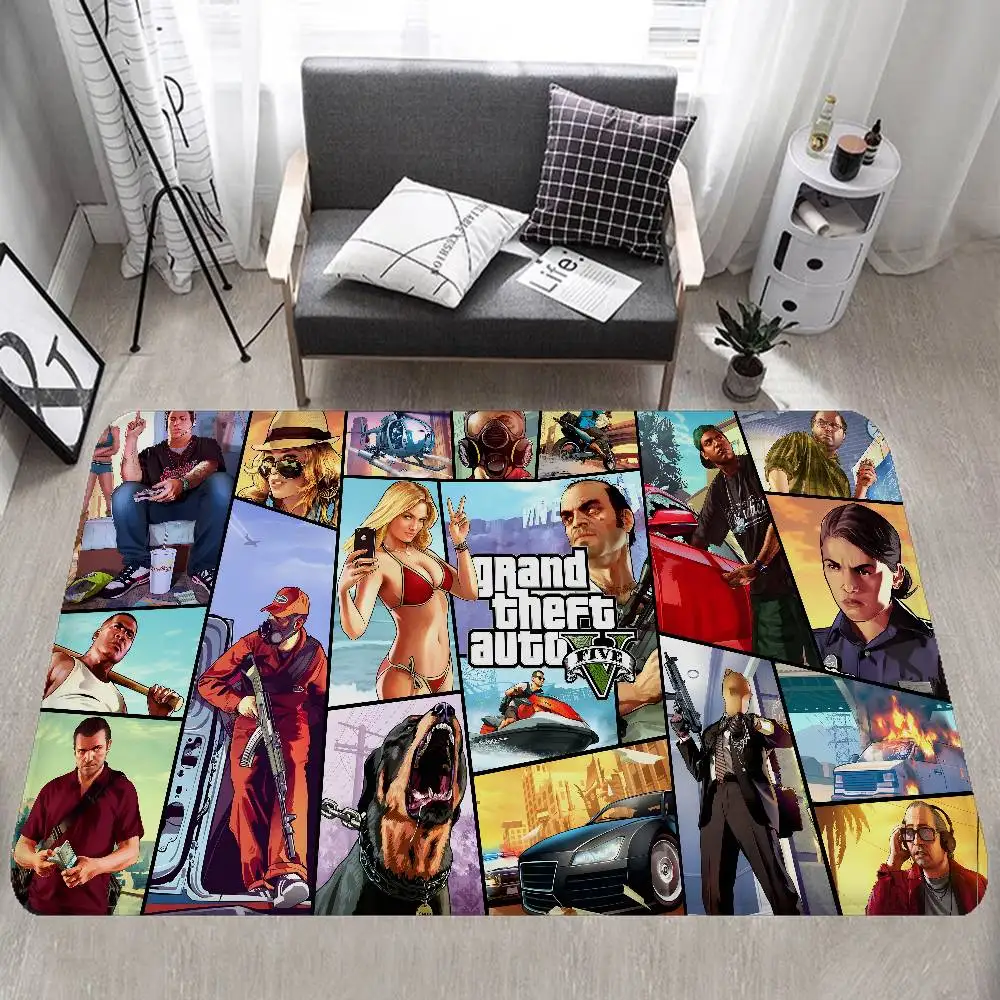 Gta5 سجادة باب على الطراز الشمالي لغرفة النوم وغرفة المعيشة ممسحة شرفة منزلية مضادة للانزلاق Alfombra #5
