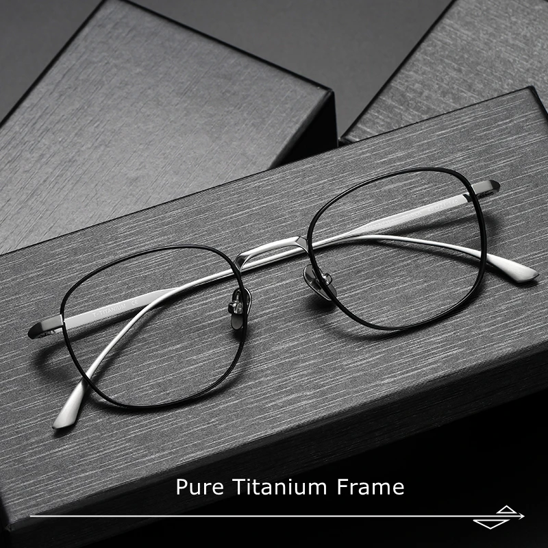 Japanese Style Knowledge Elite Unisex Small Scale Square Frame Ultra Light Pure Titanium eyeglasses MASUNAGA Design  dailynews