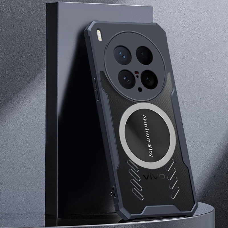 Für Vivo X300 X200 X100 X100S X90 X80 Pro Ultra FE Hülle mit Graphen-Wärmeableitung, Stoßfest, Airbag-Magnet, Thermische Spielehülle