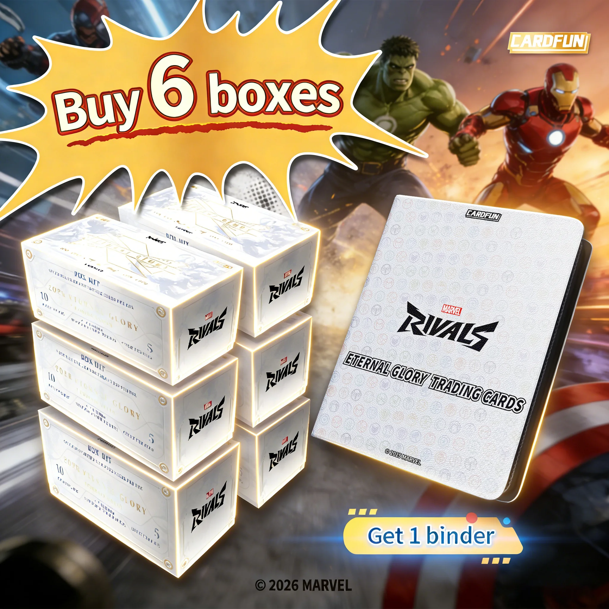 

10 упаковок карточек CARDFUN Marvel: Официальные коллекционные аниме-карты TCG/CCG, подарки и игрушки для хобби