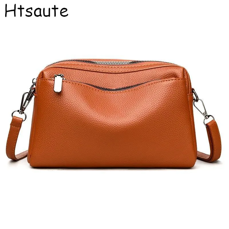 여성용 PU 가죽 숄더백 핸드백 패션 크로스백 빈티지 언더암백 스퀘어 새첼 여성 가방