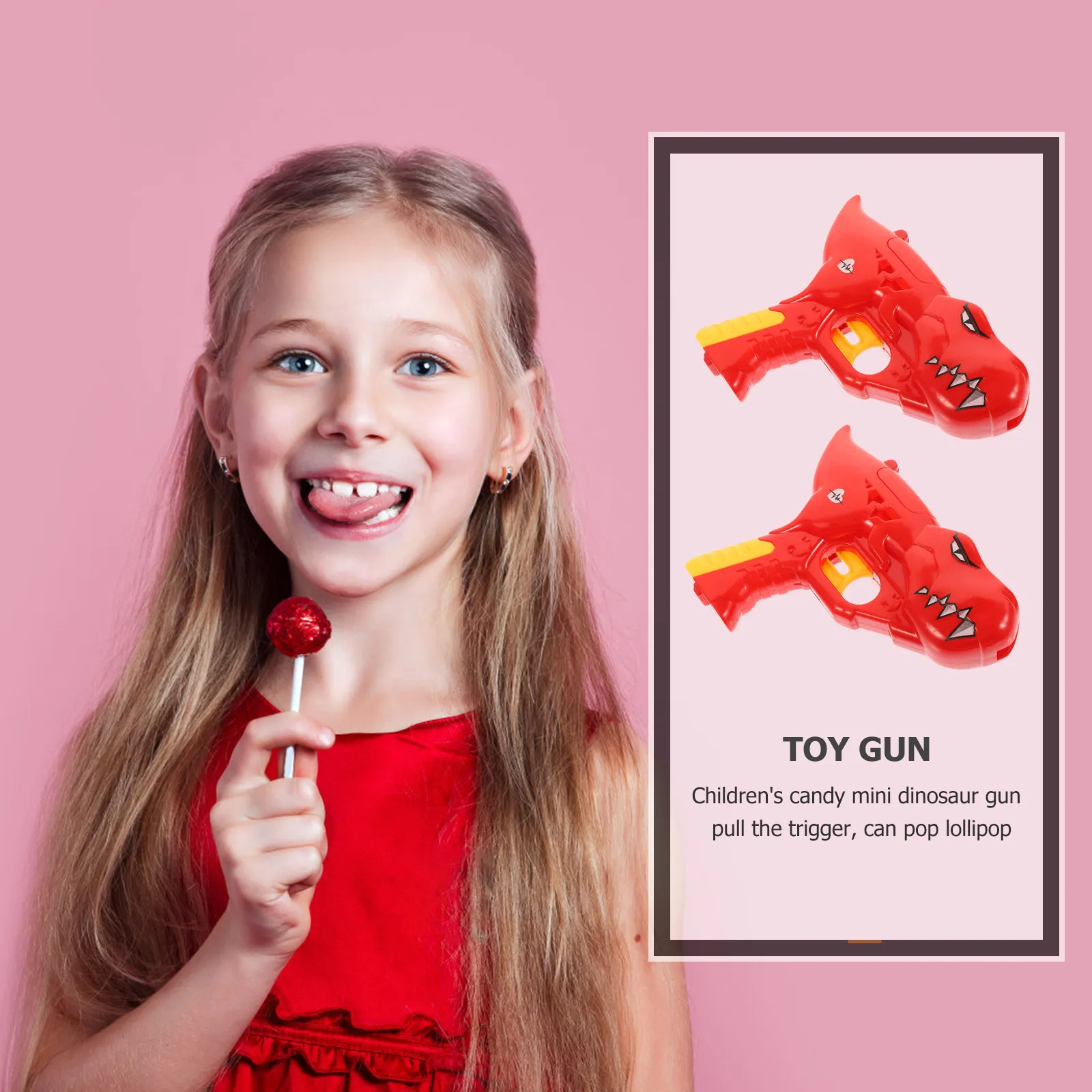 2Pcs Novelty Dinosaur Robot Lollipop Holder Candy Dispenser Birthday Gift for Kids Lollipop Holder Lollipops for Kids