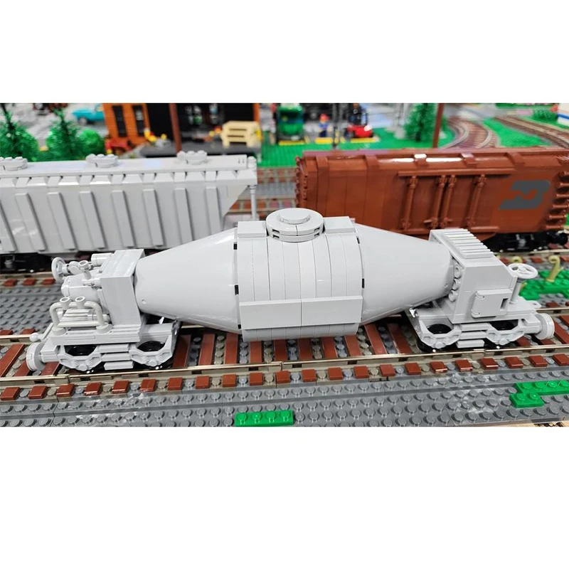 

210PCS Steel Mill Bottle Car Train MOC Building Blocks DIY Industrial Railway Model Creative Assembly Toys for Adults