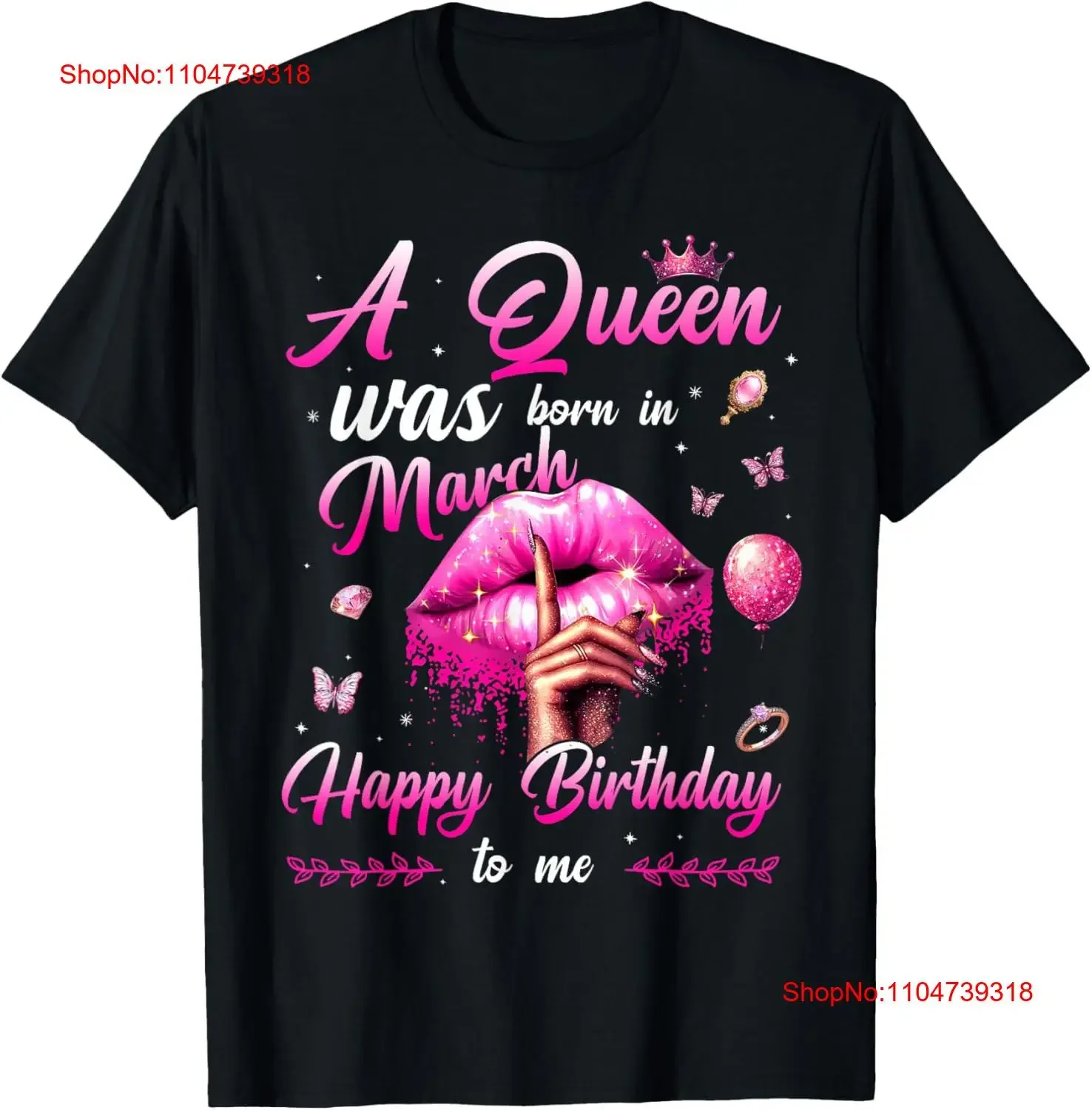 تي شيرت نسائي A Queen ولد في مارس عيد ميلاد سعيد لي تي شيرت عتيق مغسول قليلاً للجنسين متعدد الاستخدامات قابل للتمدد وجيد التهوية