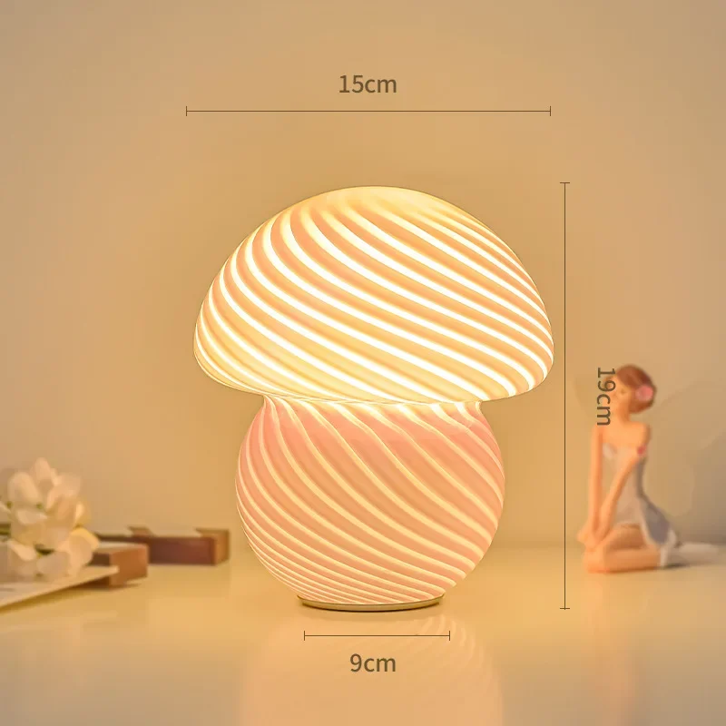 Lampe LED réglable en verre créatif, lumière de table plus lente, chambre à coucher, chevet, veilleuse, étude, salon, minimaliste, lampes de bureau décoratives