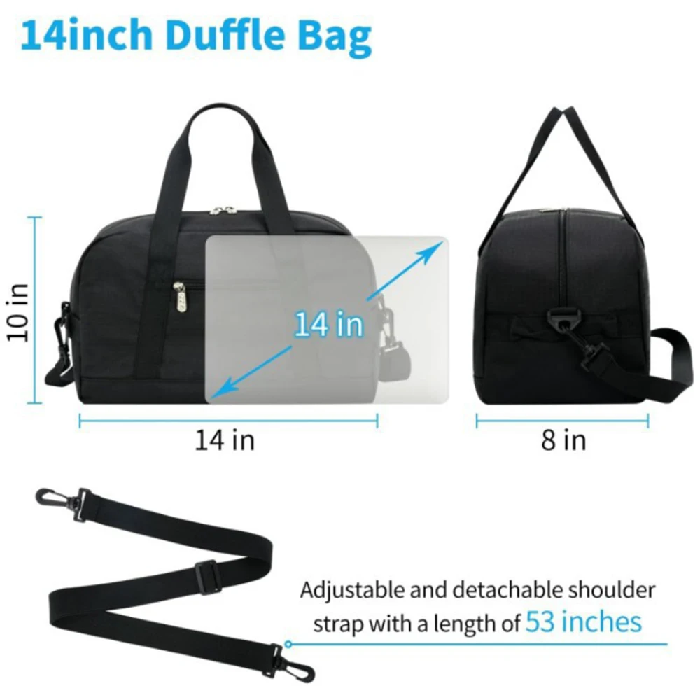 Fitness Bag multifunctional yoga bag Large Capacity fitness gym bag Waterproof Adjustable Shoulder for Travel & Sports