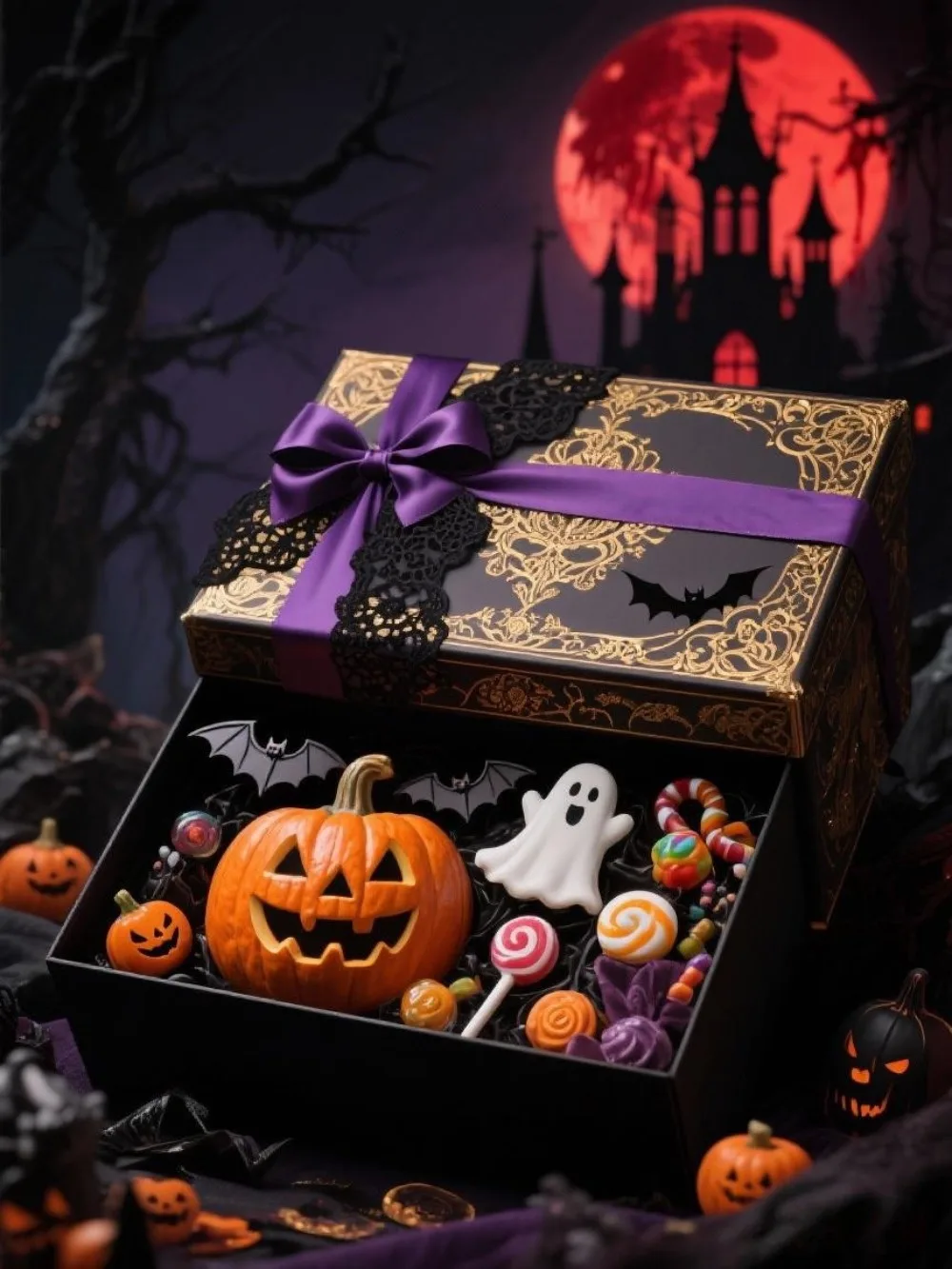 هدايا الهالوين أنيمي عمل الشكل لطيف قلادة حلية صندوق غامض مهرجان هدية الهوايات