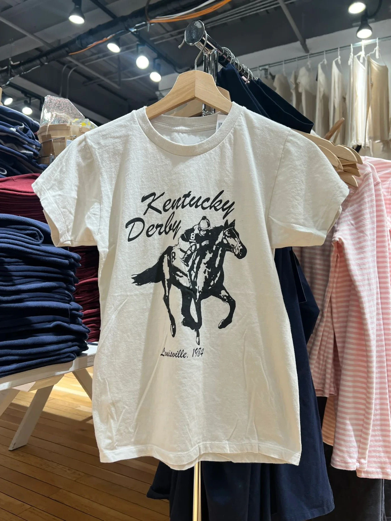 

Horse Race Print Slim T-shirt Woman Round Neck Cotton Short Sleeve Tee Shirts Summer Vintage Streetwear Graphic Top Tees Female