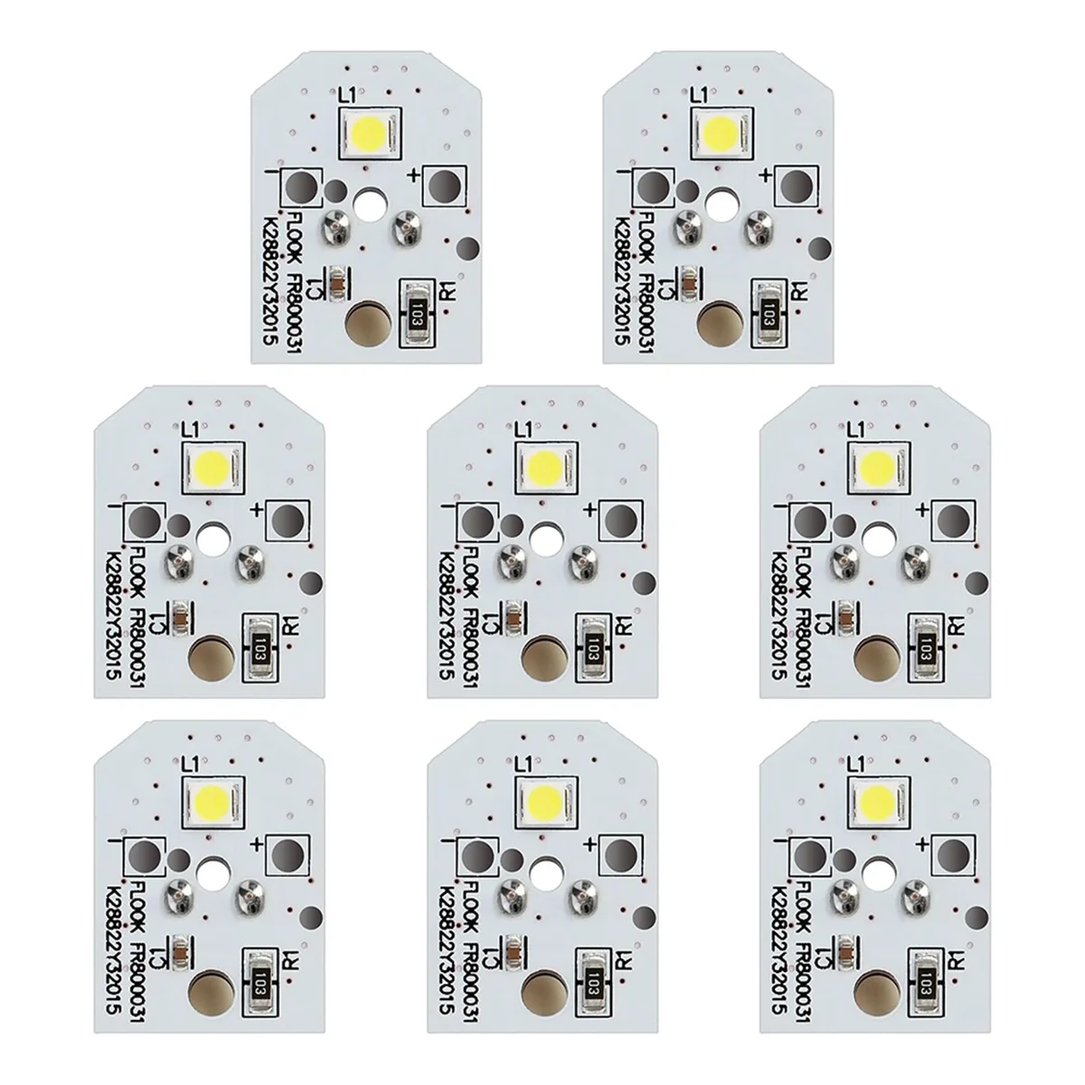 A74X 8 قطعة WR55X11132 WR55X25754 مصباح LED للثلاجة متوافق مع لمبة إضاءة LED لثلاجة GE