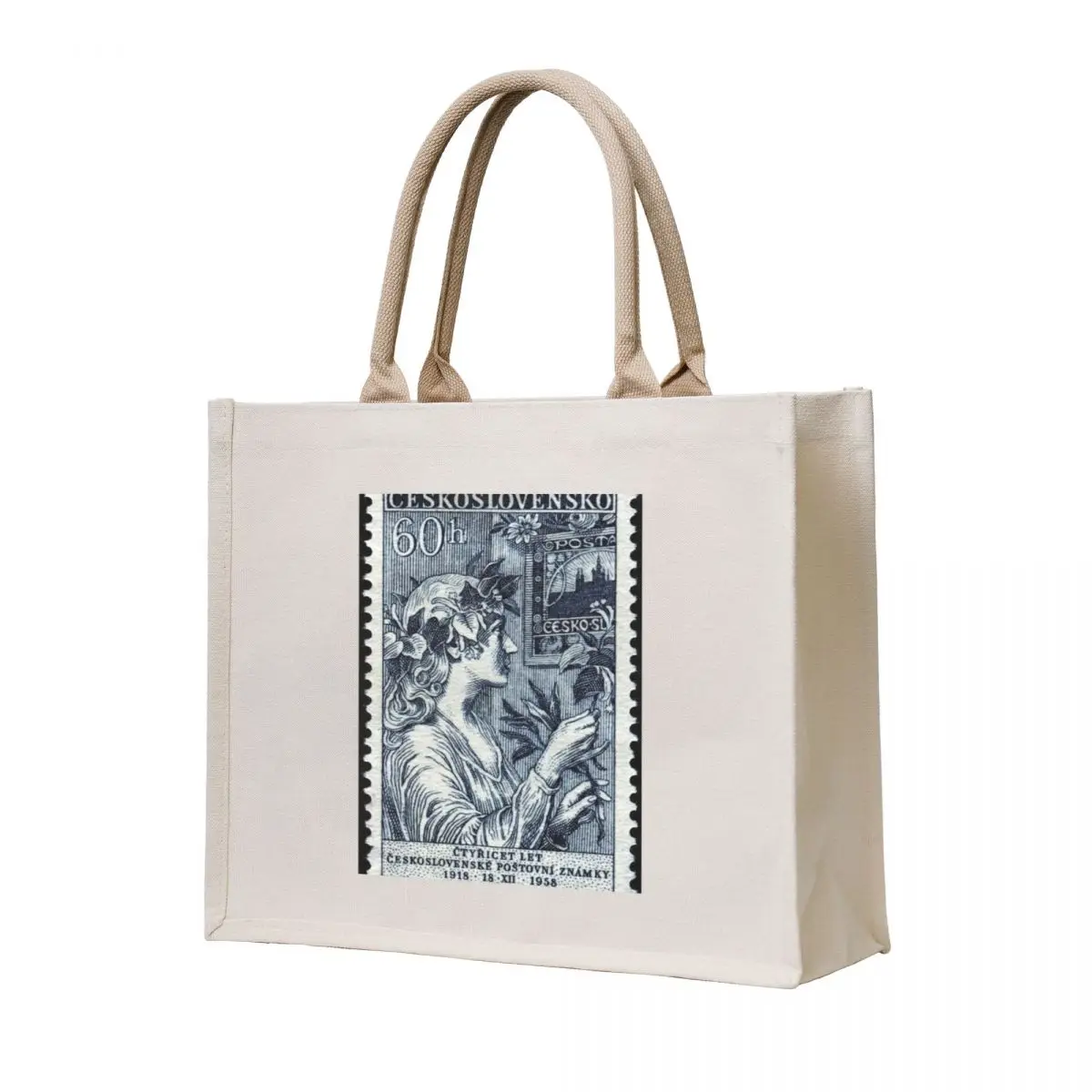 

Vintage stamp Tote Bag custom tote bag reusable grocery bags Cloth bags