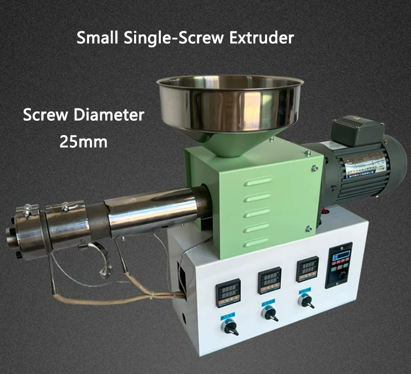 

Маленький одновинтовой экструдер Настольный горизонтальный экструдер Расходные материалы для микро-3D-печати, экструзионное оборудование для порошка частиц ПВХ