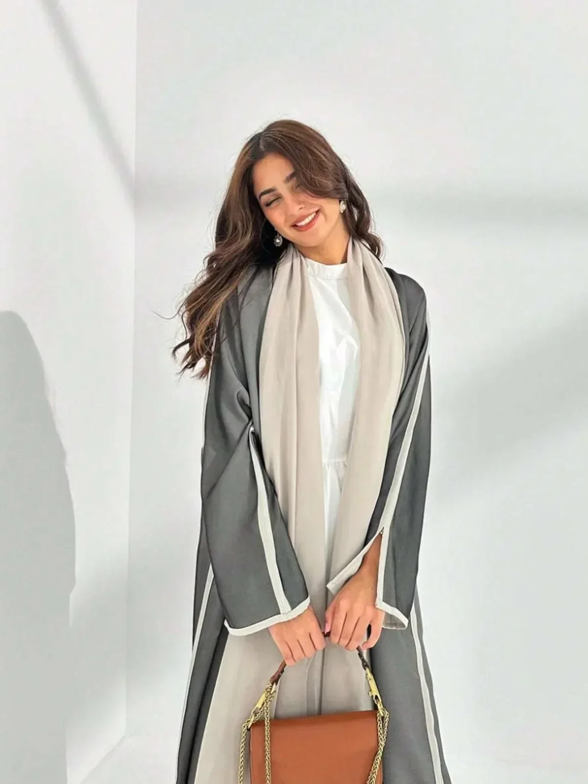 Abaya ample pour femmes musulmanes, manches longues, couleur unie, caftans décontractés, Jilbabs, robes Maxi islamiques, vêtements ethniques du moyen-orient