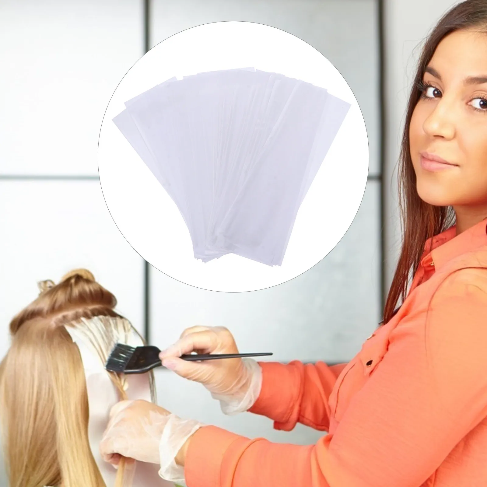 

200 листов профессиональной одноразовой бумаги для окрашивания волос, разделительные листы для салонов и домашнего использования, защита от перегрева при мелировании