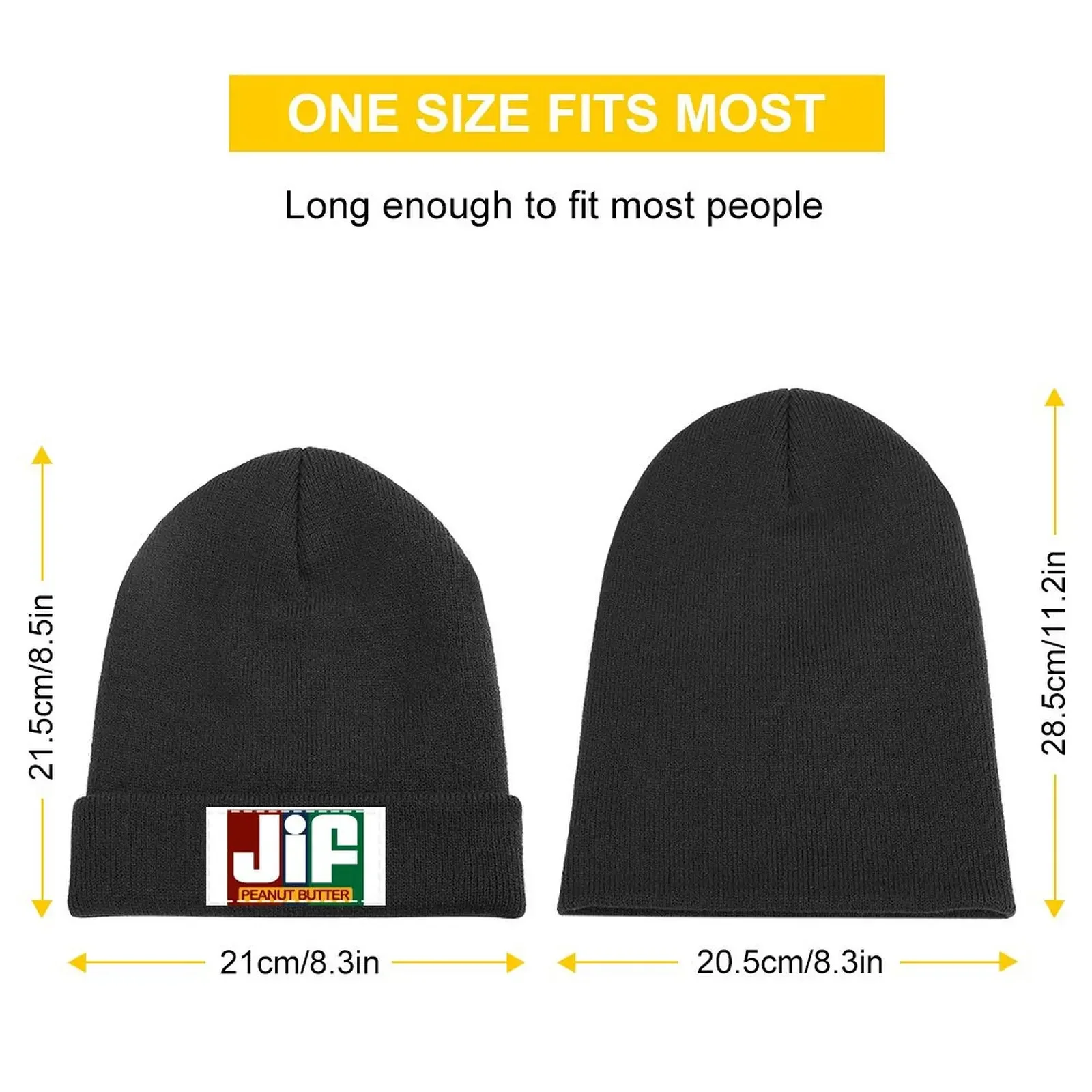 Jif Peanut Butter Knitted Cap cute Cosplay Golf Cap Fashion Beach Baseball Men Women's