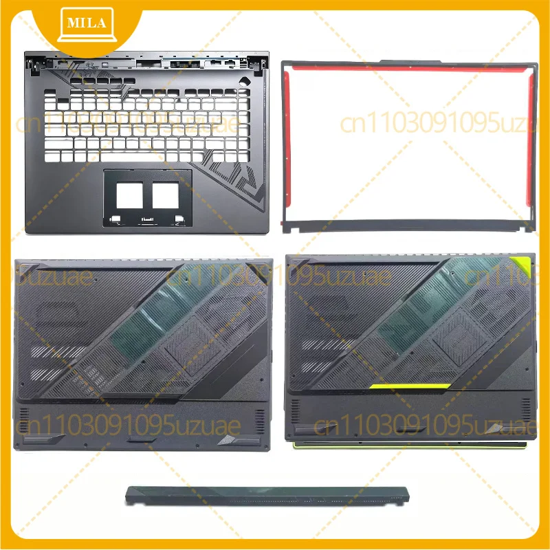 For ASUS ROG Strix G16 G614 G634 New Laptop B‑Bezel C‑Palmrest D‑Bottom Cover Hinge Trim Strip Replacement Shell Parts