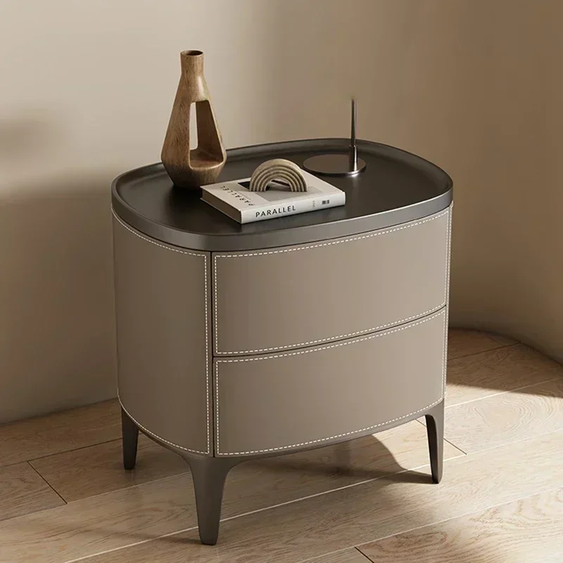 Luxury Bedside Table Bedroom Creative European Cabinet Storage Drawers Comfortable Wood Nachttisch Bedroom Unique Ferniture
