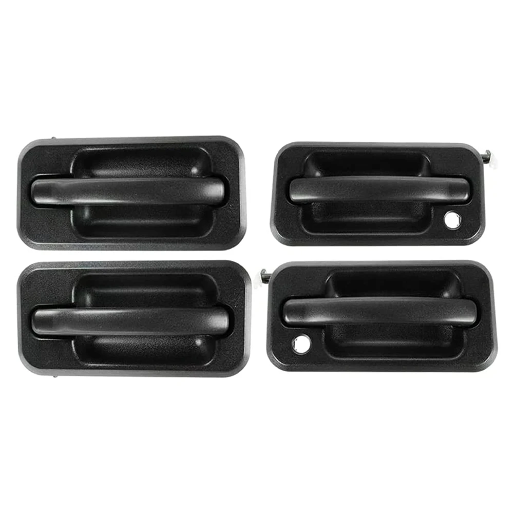 4 Stuks Buitendeur Handgreep Set Auto-Onderdelen Voor 2003-2009 Hummer H2 Zwart Getextureerd 131609870457 15104792 10360326