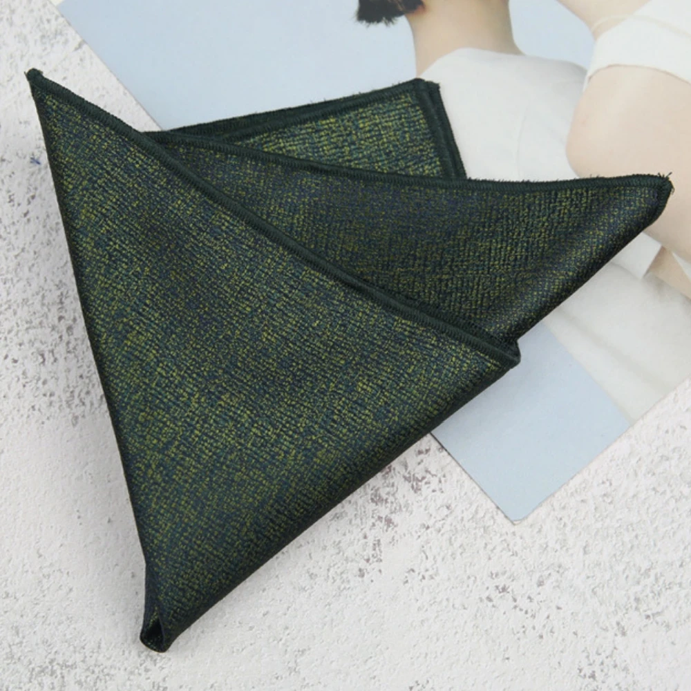 Sapu Tangan Pria Warna Solid Sapu Tangan Paisley Titik Kotak-kotak Handuk Dada Persegi Saku Bisnis 23*23CM