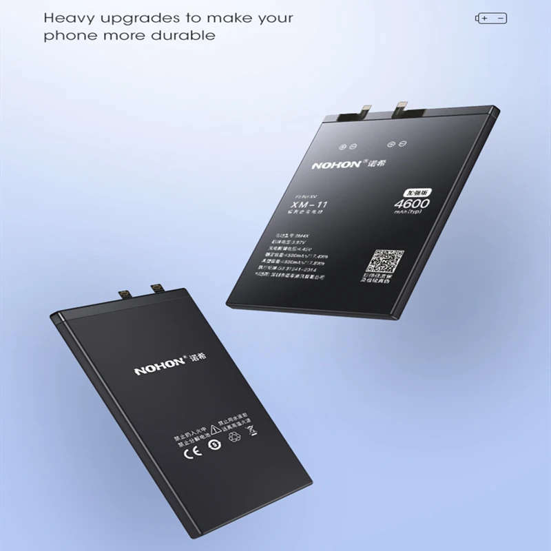 NOHON battery For Xiaomi Mi 11 Por ultra Lite 11T Pro 5G High capacity  BM58 BM59 BM55 BP42 BM4X For mi 11 replace bateria+tools